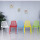 Modern dining polypropylene plastic armless chair